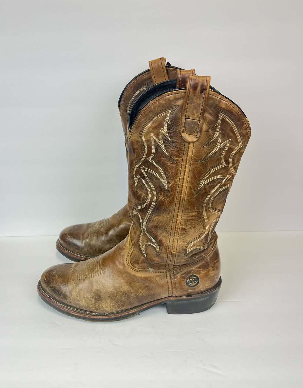 Double-H Boot Company DH1554 Blk ICE Work Western Square Toe Boots Men’s Sz 10D - Picture 2 of 8